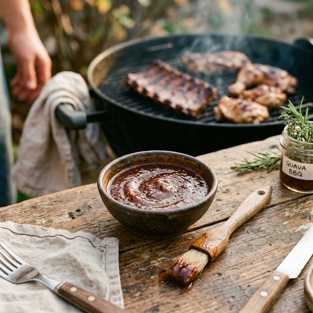 Salsa barbacoa casera de guayaba