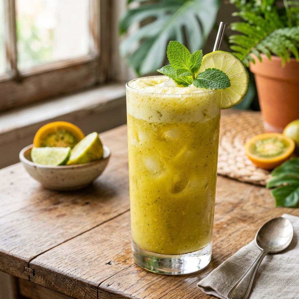 Vaso de jugo natural de lulo
