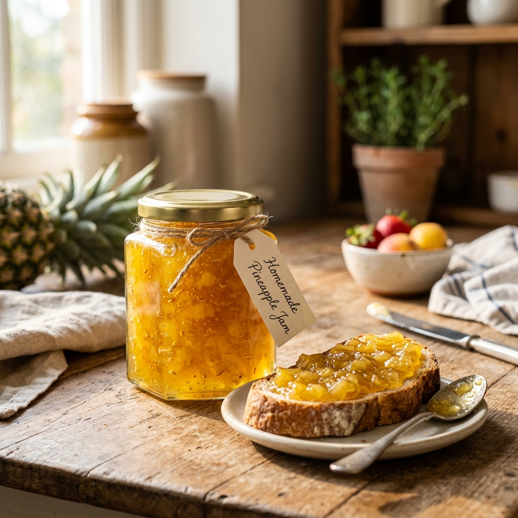 Mermelada casera de piña